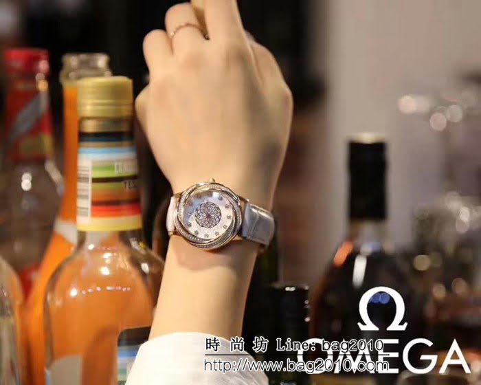 歐米茄OMEGA 時尚水鑽 女士石英腕表 WSS2204